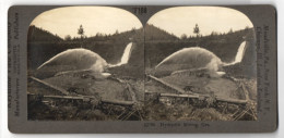 Stereo-Fotografie Keystone View Co., Meadville / PA, Hydrauli Mining, Oregon, Bergbau, Tagebau  - Métiers