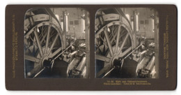 Stereo-Fotografie NPG, Berlin, Kali Und Steinsalzbergwerk Fördermaschine, Schacht II. Seiltrommeln, Bergbau  - Métiers