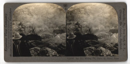 Stereo-Fotografie Keystone View Co., Meadville / PA., Old Mining Pit, Cerro De Pasco In Peru, Bergbau  - Métiers