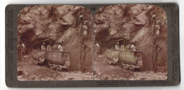 Stereo-Fotografie Underwood & Underwood, New York, African Employes On The De Beers Diamond Mines, Bergbau, Diamanten  - Métiers