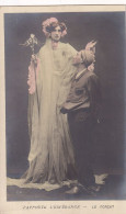 1904 Femme Géante Et Forçat Bagnard Avec Fers Aux Pied Giant Woman And Convict With Feetcuffs - Prigione E Prigionieri