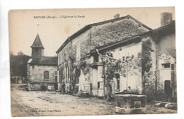 D 55 Cpa MAULAN L Eglise Et La Mairie Rare N0178 - Autres & Non Classés