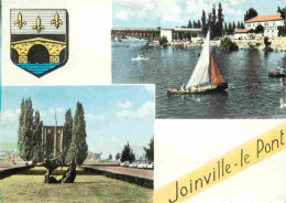 94 - Joinville Le Pont - Multivues - Voile - Blasons - Carte Dentelée - CPSM Grand Format - Voir Scans Recto-Verso - Joinville Le Pont