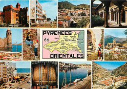 66 - Pyrénées Orientales - Multivues - Carte Géographique - CPM - Voir Scans Recto-Verso - Other & Unclassified