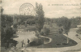 34 - Montpellier - Jardin De L'Esplanade - Animée - Correspondance - CPA - Oblitération Ronde De 1909 - Voir Scans Recto - Montpellier