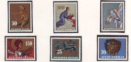 YUGOSLAVIA 1026-1031,unused - Ohne Zuordnung