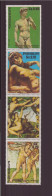 PARAGUAY 2 BANDES DE 4 TIMBRES  NEUF SANS CHARNIERE THEME ART RELIGION - Paraguay