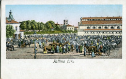 Estonia Tallinn Market Unused Postcard - Estland
