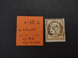 FRANCE CERES SIEGE PARIS 38 38d 4 RETOUCHE NEUF** SIGNE BRUN COTE +200€ - 1870 Asedio De Paris