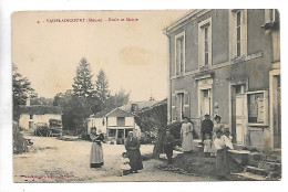 D 55 Cpa VADELAINCOURT Ecole Et  Mairie Belle Animation  Rare Ecrite  N0178 - Other & Unclassified