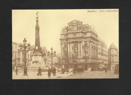 BRUSSEL/ BRUXELLES - BROUCKEREPLAATS / PLACE DE BROUCKERE - KAART UITGAVE PERRETTE  (2841) - Prachtstraßen, Boulevards