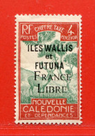 REF101 > WALLIS Et FUTUNA > FRANCE LIBRE  Taxe N° 25 * * > Neuf Luxe Dos Visible - MNH * * - Timbres-taxe