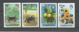 Dominica 1973 Fauna & Flora  Y.T. 362/365 ** - Dominica (...-1978)