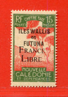 REF101 > WALLIS Et FUTUNA > FRANCE LIBRE  Taxe N° 28 * * > Neuf Luxe Dos Visible - MNH * * - Portomarken