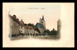 80 - ALLERY - L'EGLISE - CARTE COLORISEE - Sonstige & Ohne Zuordnung