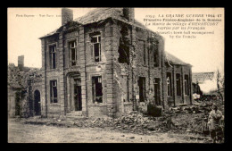 80 - HERBECOURT - GUERRE 14/18 - LA MAIRIE - Sonstige & Ohne Zuordnung