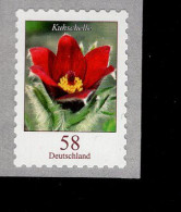 Bund 2971 Blumen Kuhschelle  Postfrisch MNH ** Selbstkebend Self-adhesive Mit Zählnummer - Ungebraucht