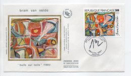 - FDC BRAM VAN VELDE : Huile Sur Toile - PARIS 25.4.1987 - - Andere & Zonder Classificatie