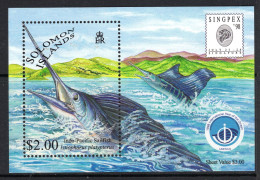 Solomon Islands 1998 Singpex '98 Stamp Exhibition - Year Of The Ocean - Billfish MS MNH (SG MS922) - Solomoneilanden (1978-...)