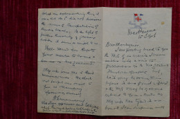 Signed Letter George Edward Mannering Banker Mountaineer Writer To H F Montagnier Explorer Alpinist - Schriftsteller