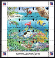 Solomon Islands 1999 PhilexFrance '99 Stamp Exhibition - Marine Life Sheetlet MNH (SG 924-935) - Solomoneilanden (1978-...)