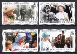 Solomon Islands 1999 Queen Elizabeth The Queen Mother's Centenary Set MNH (SG 941-944) - Solomoneilanden (1978-...)
