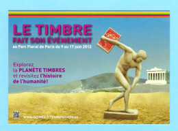 Discobole Lancer Timbre, Entier Postal - Atletismo