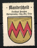 Reklamemarke Manderscheid, Freistaat Preussen, Rheinprovinz, Reg.-Bez. Trier, Wappen  - Erinnofilia