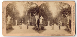 Stereo-Fotografie Strohmeyer & Wyman, New York, Ansicht Potsdam, Im Garten Des Schloss Sanssouci  - Stereoscopio