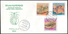 LIBYA 1985 Fossils (FDC) - Fossiles