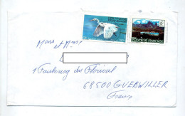 Lettre Flamme Muette Papeete Sur Oiseau Baie - Briefe U. Dokumente