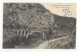 66/ CPA - Villefranche De Conflent - Le Viaduc Du Chemin De Fer - Otros & Sin Clasificación