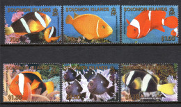 Solomon Islands 2001 Reef Fish Set MNH (SG 996-1001) - Solomoneilanden (1978-...)