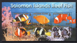 Solomon Islands 2001 Reef Fish MS MNH (SG MS1002) - Solomoneilanden (1978-...)