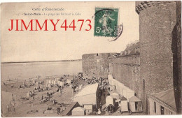 CPA - SAINT-MALO En 1907 - La Plage Des Bains Et La Cale ( Plage Bien Animée ) N° 637 - Edit. H L M - Saint Malo