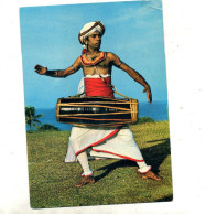 Carte Tambour Kandyan Cachet Sur Oiseau - Sri Lanka (Ceylon)