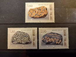 FINLAND - GEOLOGY, Rocks & Minerals Set 1986 MNH - Nuovi