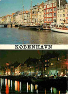 Danemark - Copenhague - Nyhavn Le Jour Et La Nuit - Multivues - Automobiles - Bateaux - CPM - Voir Scans Recto-Verso - Dänemark