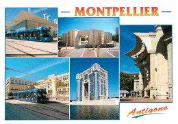 34 - Montpellier - Multivues - Tramway - Antigone (Architecte Ricardo Boffil) - CPM - Voir Scans Recto-Verso - Montpellier