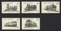 A06 - Turkey - 1988 - SG 2848/2852 MNH - Locomotives - Treinen