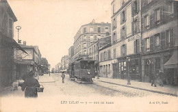 Les Lilas       93          Rue De Paris .Tramways.  N° 1     (voir Scan) - Les Lilas