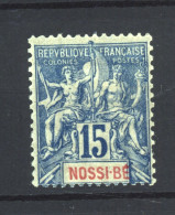 Nossi-Bé  :  Yv  32  * - Unused Stamps