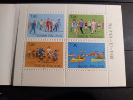 FINLAND - MASS SPORTS Booklet 1989 MNH - Nuovi