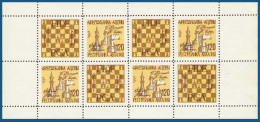 Russian Occupation Of Georgia Abkhasia Abhasia 1993 Chess World Championship Sheetlet MNH Michel # 10 - Georgia