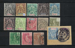 INDOCHINE 1892-1906: Lot D'obl. Et Neufs* - Usati