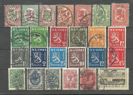 CLASSIC FINLAND - 25 Used Stamps From Early 1900's - Verzamelingen