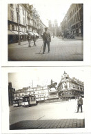 Orléans Lot De 2 Photos De 1928 Tramway - Plaatsen