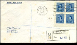 Canada - Registered FDC - Princess Elizabeth - ....-1951