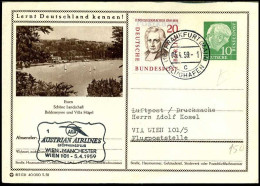 Bundespost - Postkarte - Austrian Airlines Eröffnungsflug Wien-Manchester - Briefe U. Dokumente