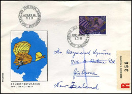 Switzerland - Cover To Gisborne, New-Zealand  -  Pro Aero 1981 - Covers & Documents